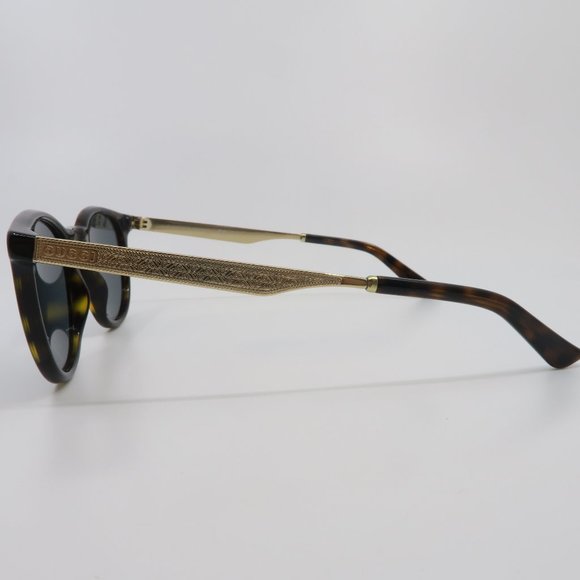 Gucci GG 1127/S ANT-T9 50mm Tortoise/Blue Round Unisex New Sunglasses - Picture 6 of 8